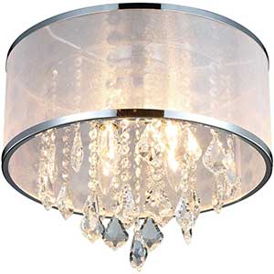 ANJIADENGSHI Modern Crystal Chandelier Lighting | 4 Lights | Light for Living Room