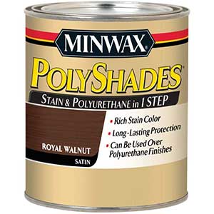 Minwax 61350444 PolyShades | Stain & Polyurethane | Paint For Interior Wood Stairs