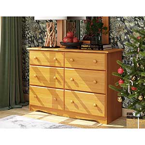 Palace Imports Solid Wood Dresser | Double Dresser