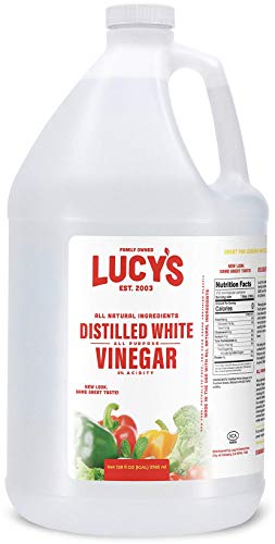 Lucy's Family Owned - Natural Distilled White Vinegar, 1 Gallon (128 oz) - 5% Acidity